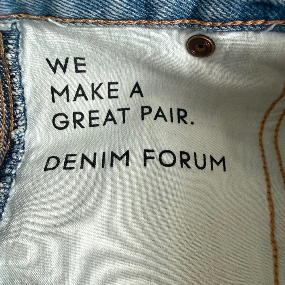 Denim Forum‎ Aritzia Carpenter Lo-Rise Loose Jeans 27 Light Wash Organic Cotton - Picture 9 of 9